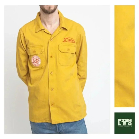 Deus Ex Machina Other - Deus Ex Machina | "Must Be The Place" Sea Squalor Shirt - Mimosa Gold / Sz S